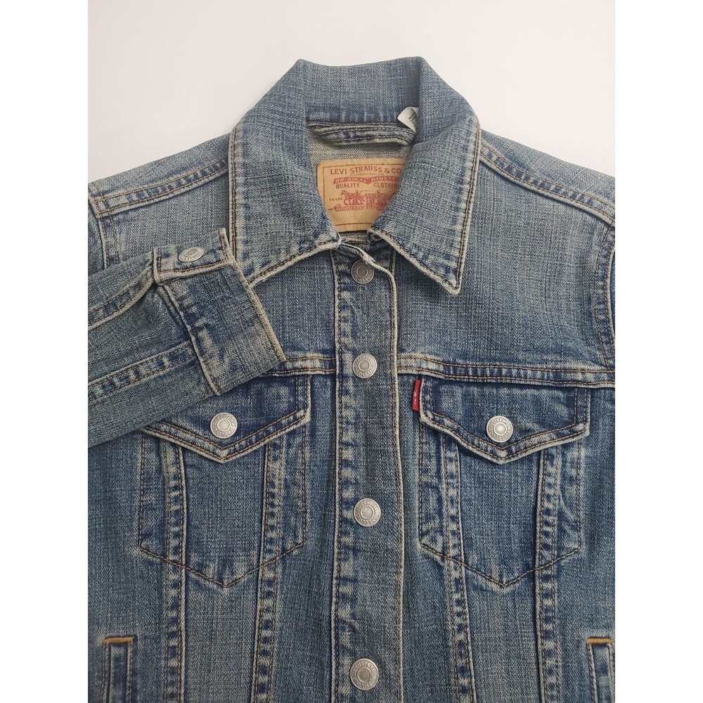 Levi's Women's Long Sleeve Snap Up 2 Pocket Jean Jacket, S
